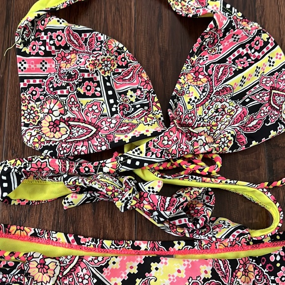 Rebecca Virtue colorful bikini size 4 - Picture 3 of 7